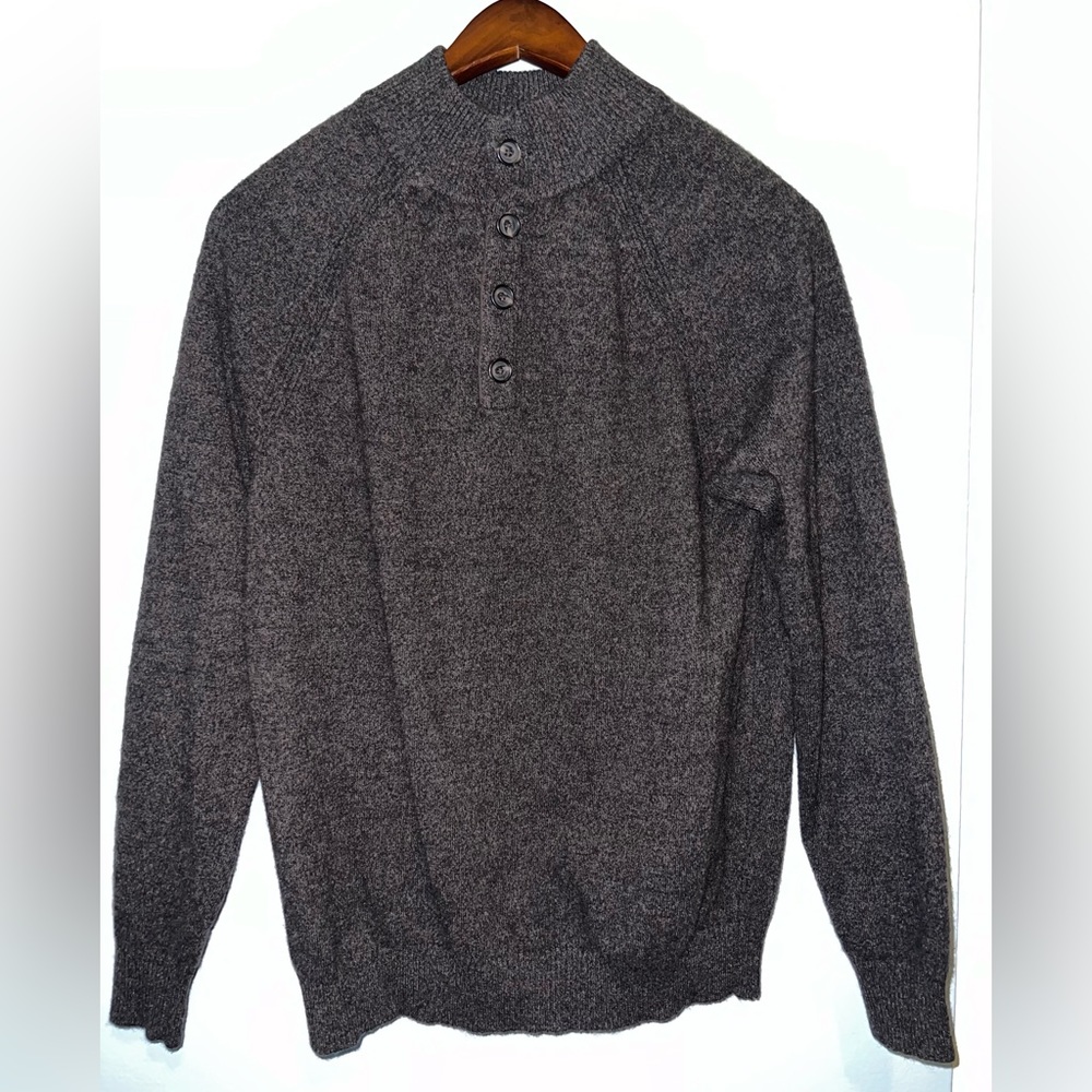 Men’s Saks Fifth Avenue BLACK Label 100% Cashmere Sweater - Size L - Color Brown